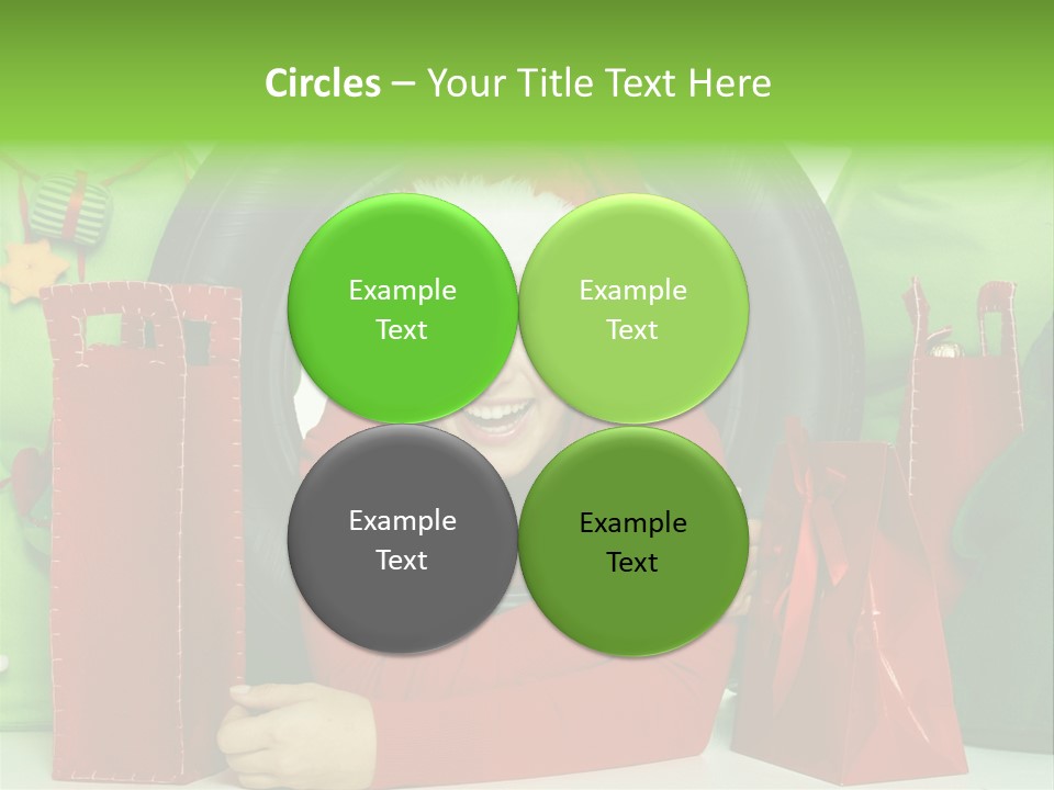 Weihnachtszeit Geschenke Alu PowerPoint Template