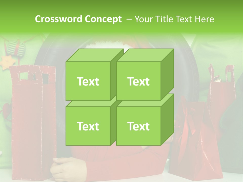 Weihnachtszeit Geschenke Alu PowerPoint Template