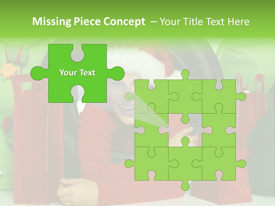 Weihnachtszeit Geschenke Alu PowerPoint Template