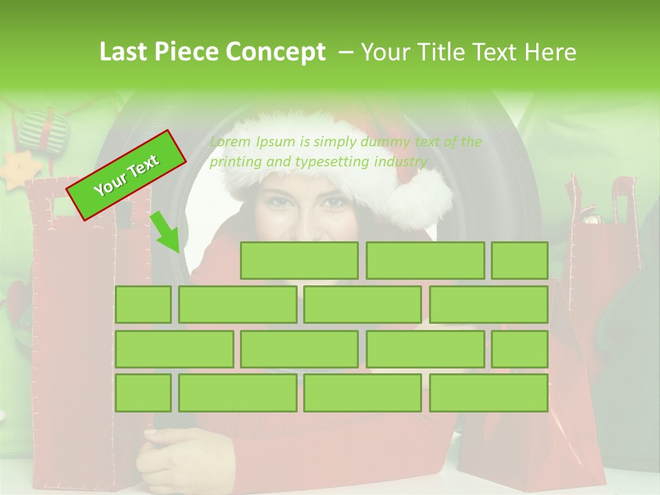 Weihnachtszeit Geschenke Alu PowerPoint Template