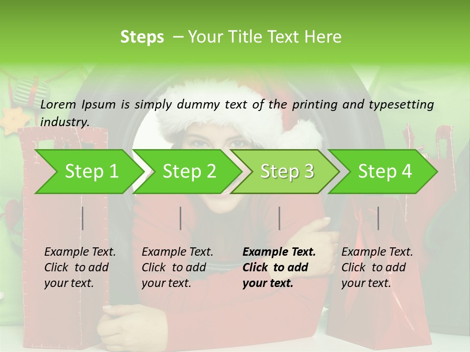 Weihnachtszeit Geschenke Alu PowerPoint Template