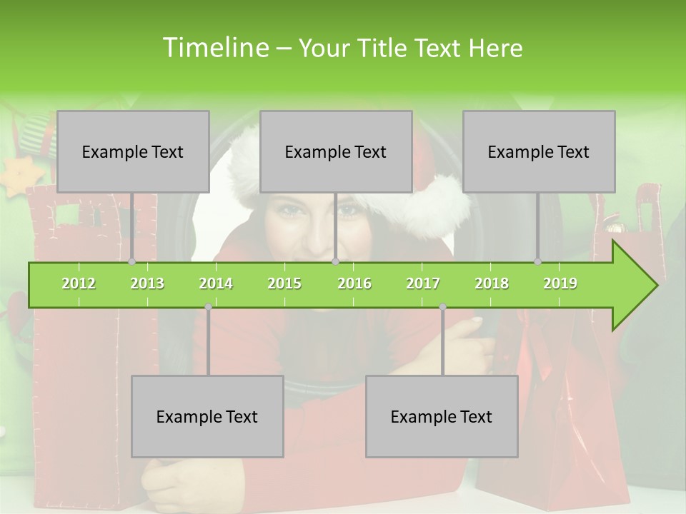 Weihnachtszeit Geschenke Alu PowerPoint Template