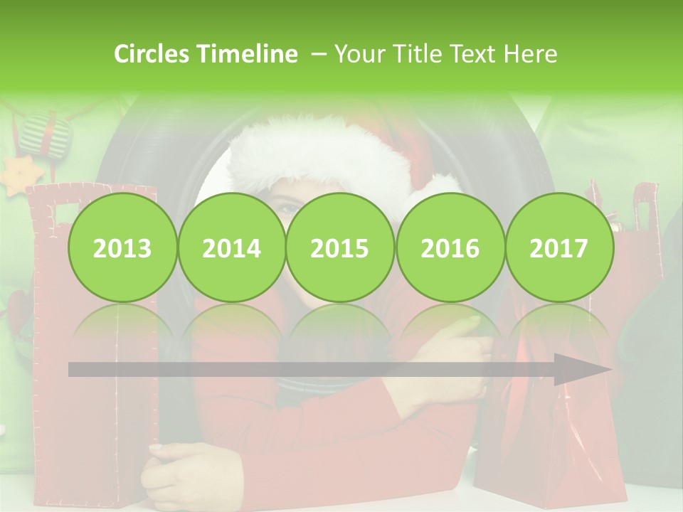 Weihnachtszeit Geschenke Alu PowerPoint Template