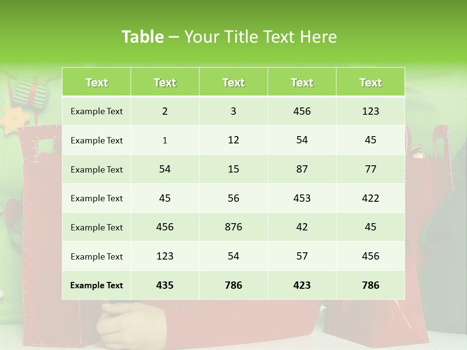 Weihnachtszeit Geschenke Alu PowerPoint Template