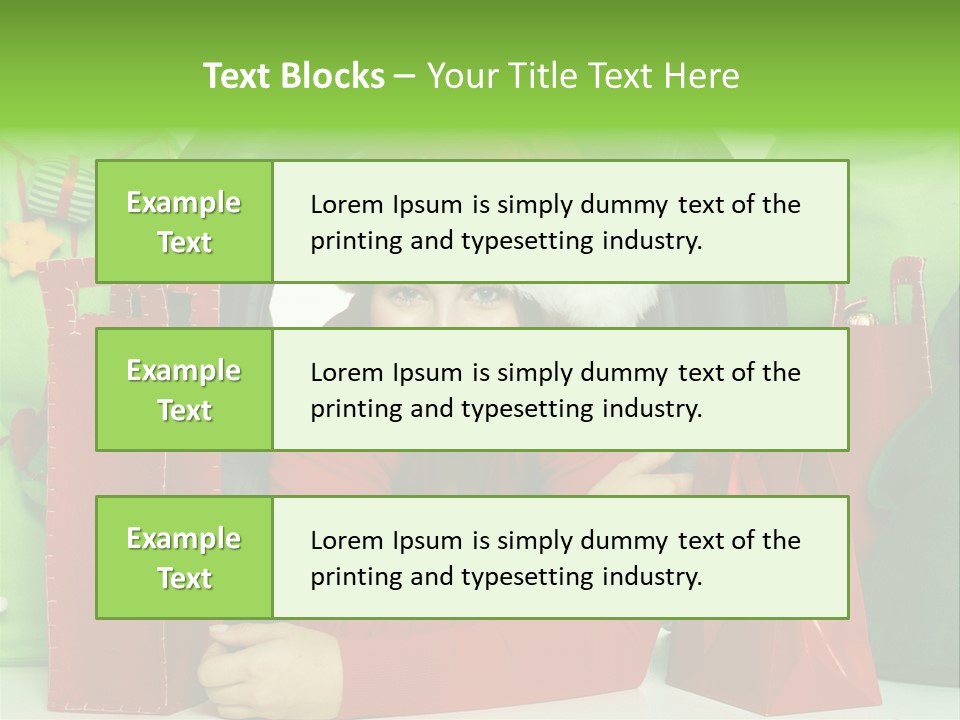 Weihnachtszeit Geschenke Alu PowerPoint Template