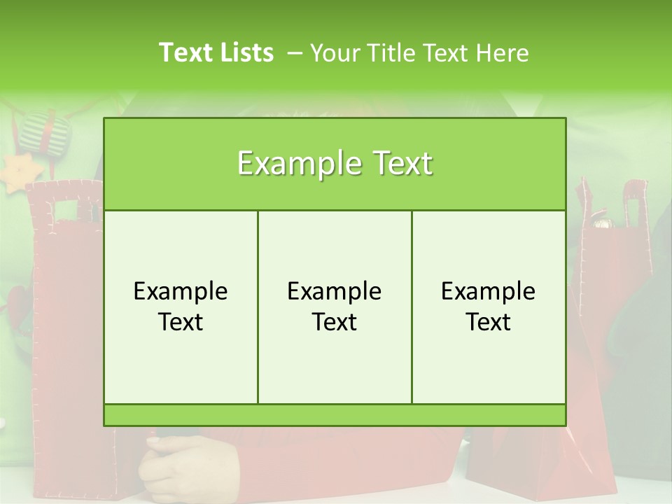 Weihnachtszeit Geschenke Alu PowerPoint Template