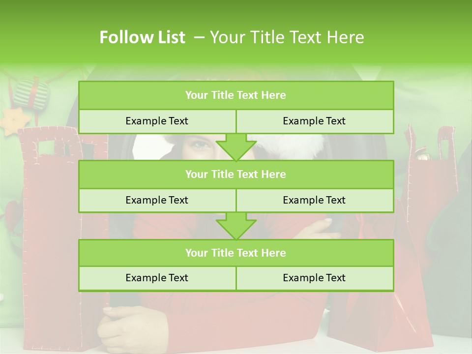 Weihnachtszeit Geschenke Alu PowerPoint Template