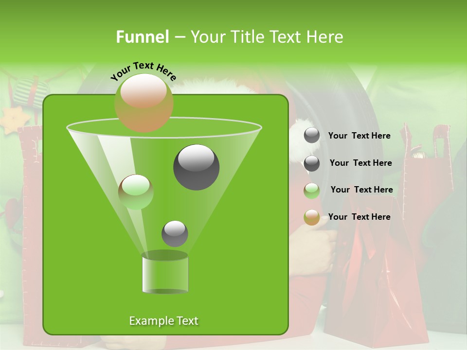 Weihnachtszeit Geschenke Alu PowerPoint Template
