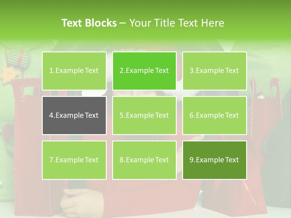 Weihnachtszeit Geschenke Alu PowerPoint Template