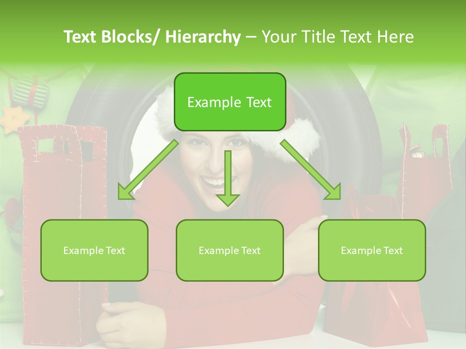 Weihnachtszeit Geschenke Alu PowerPoint Template
