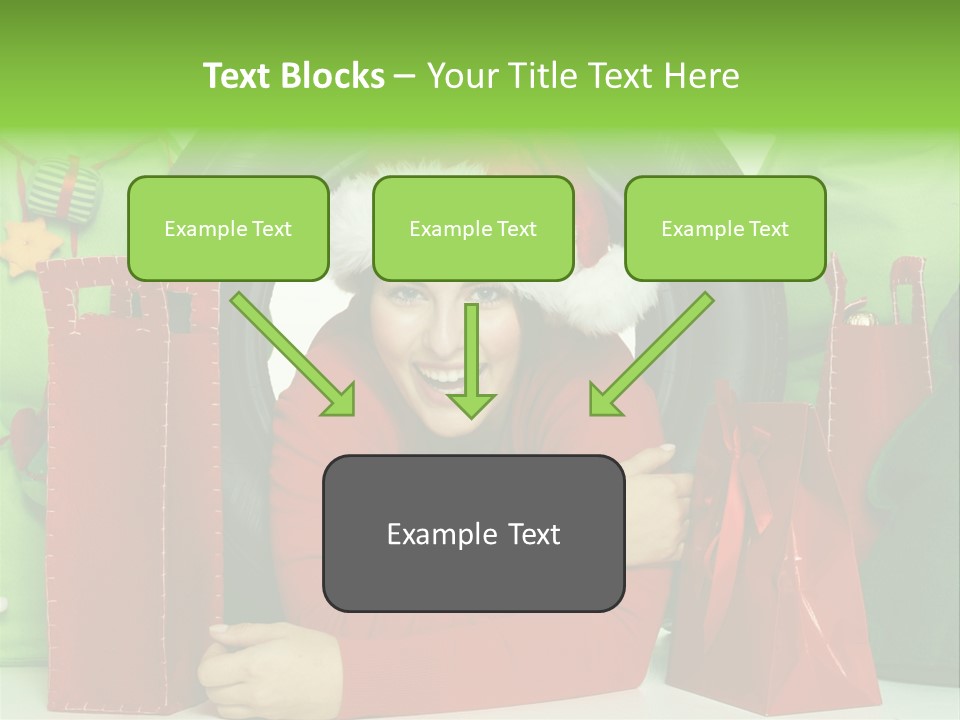 Weihnachtszeit Geschenke Alu PowerPoint Template