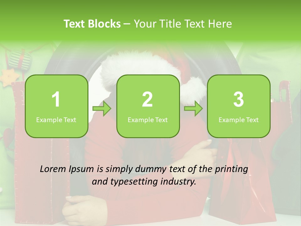 Weihnachtszeit Geschenke Alu PowerPoint Template