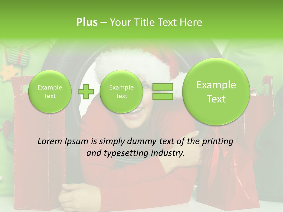 Weihnachtszeit Geschenke Alu PowerPoint Template