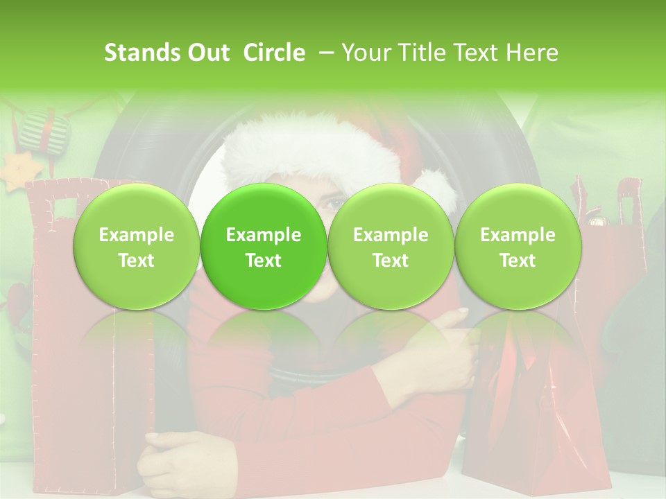 Weihnachtszeit Geschenke Alu PowerPoint Template