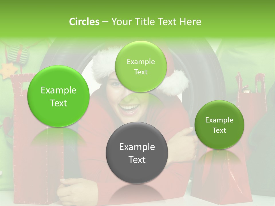 Weihnachtszeit Geschenke Alu PowerPoint Template