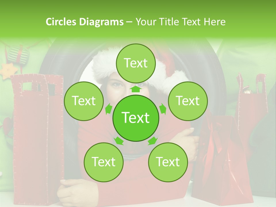 Weihnachtszeit Geschenke Alu PowerPoint Template