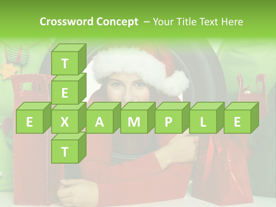 Weihnachtszeit Geschenke Alu PowerPoint Template