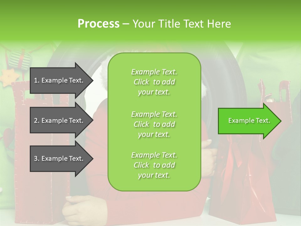 Weihnachtszeit Geschenke Alu PowerPoint Template