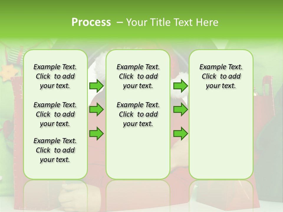 Weihnachtszeit Geschenke Alu PowerPoint Template