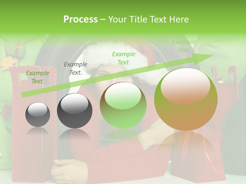 Weihnachtszeit Geschenke Alu PowerPoint Template