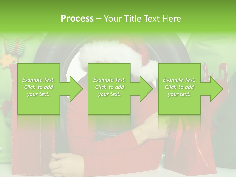 Weihnachtszeit Geschenke Alu PowerPoint Template