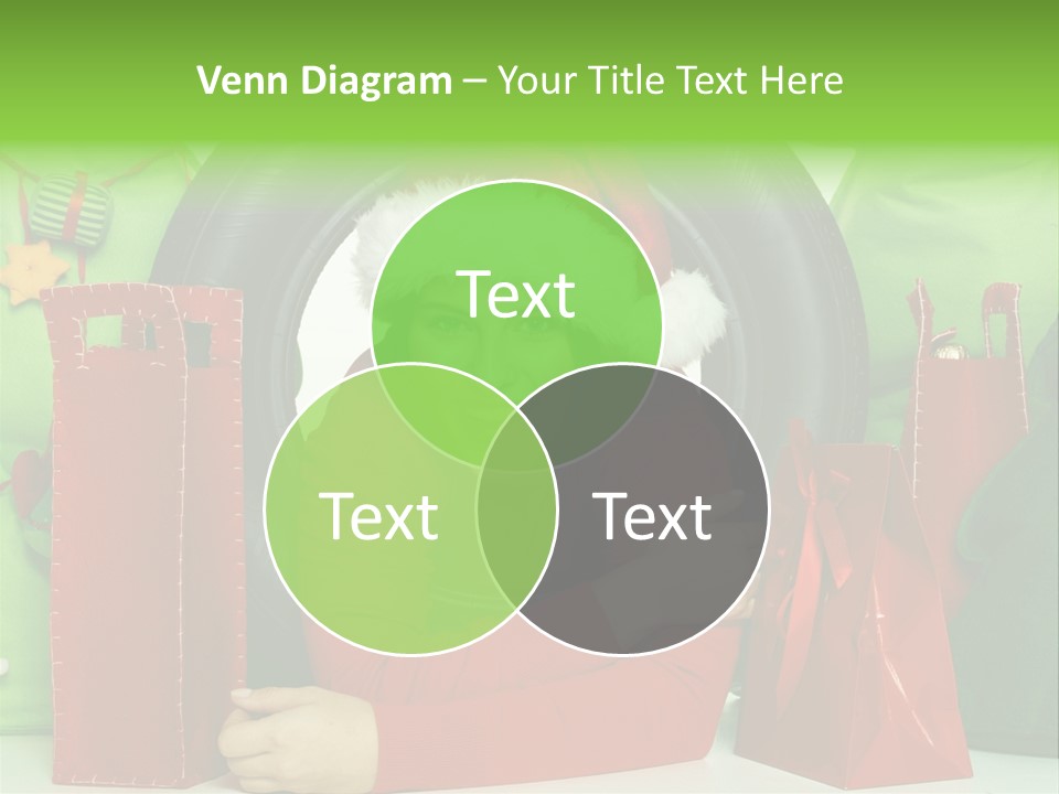 Weihnachtszeit Geschenke Alu PowerPoint Template