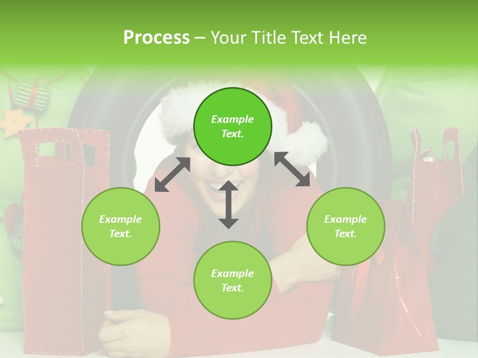 Weihnachtszeit Geschenke Alu PowerPoint Template