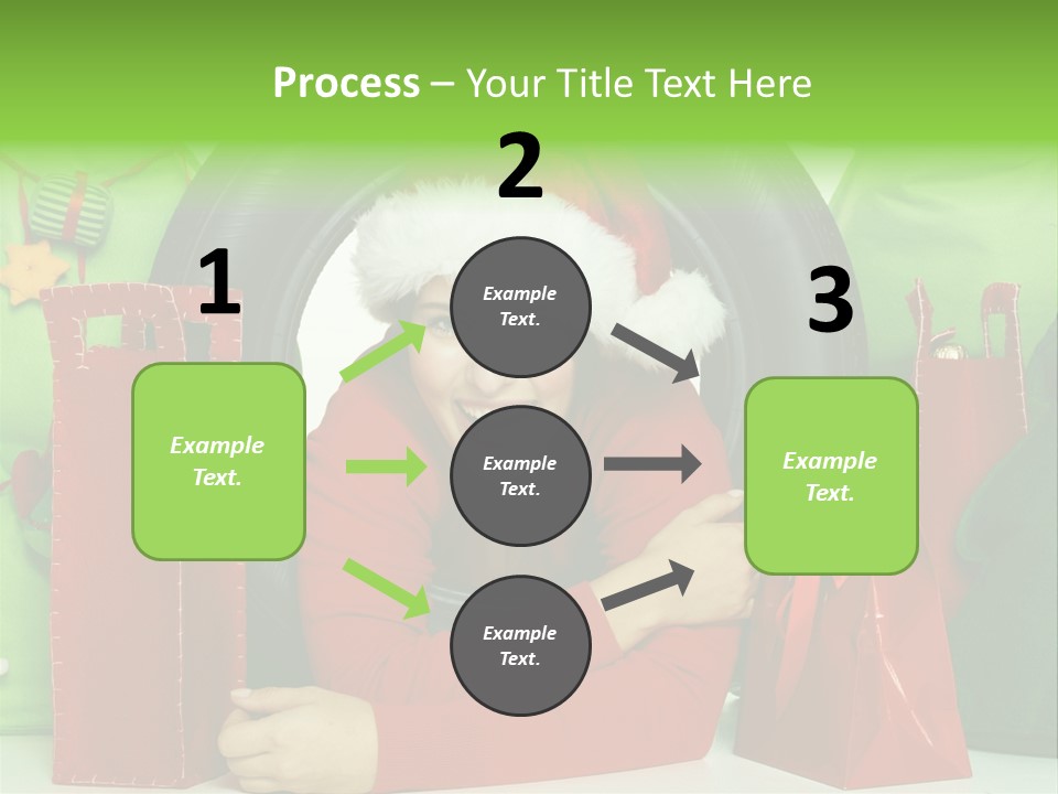 Weihnachtszeit Geschenke Alu PowerPoint Template