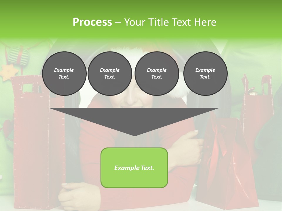 Weihnachtszeit Geschenke Alu PowerPoint Template