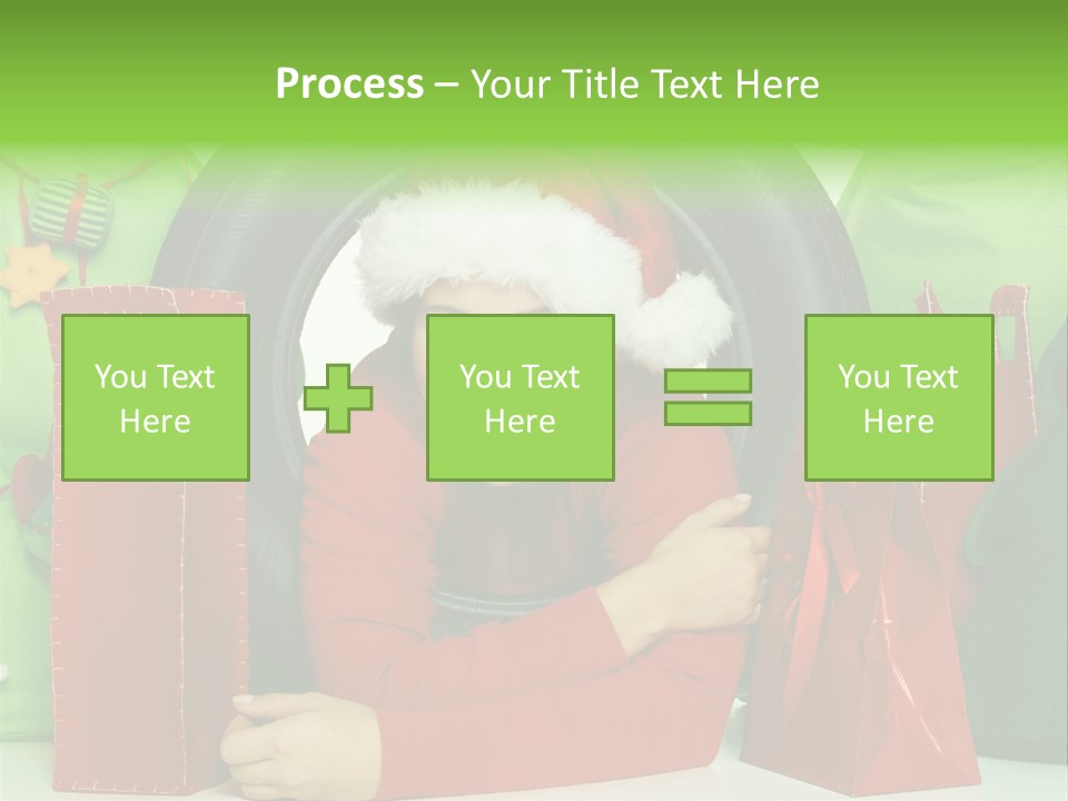 Weihnachtszeit Geschenke Alu PowerPoint Template