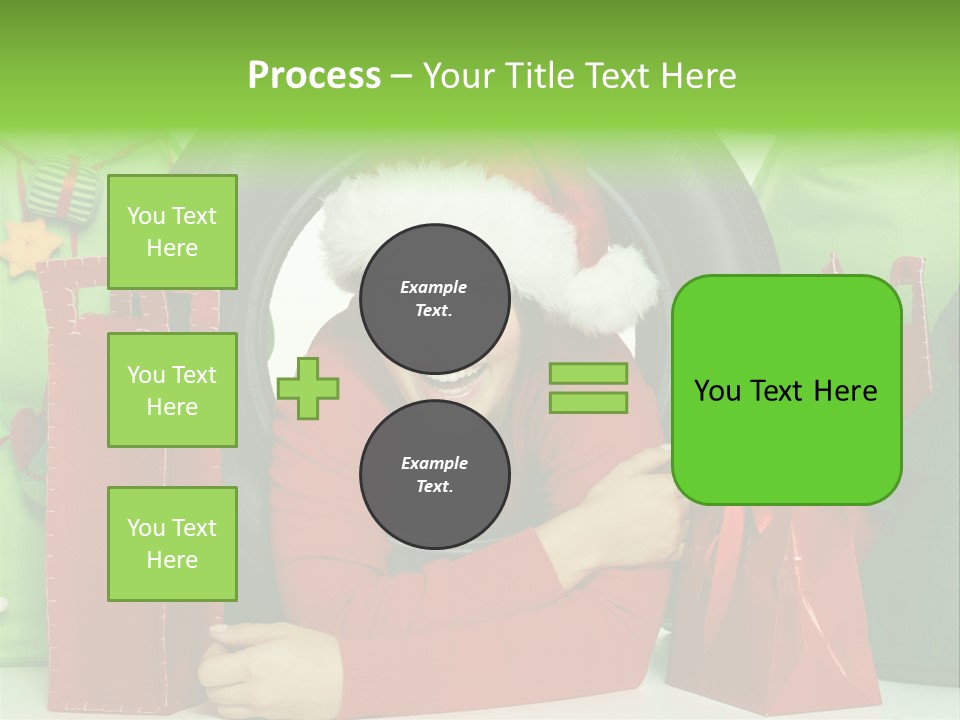 Weihnachtszeit Geschenke Alu PowerPoint Template