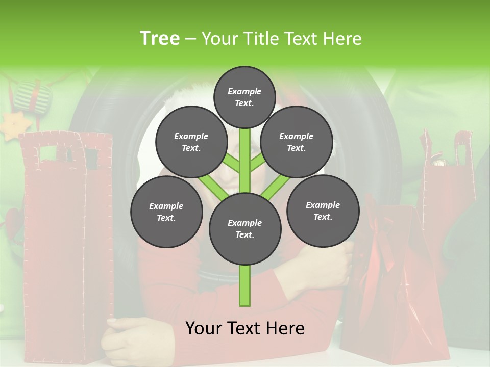 Weihnachtszeit Geschenke Alu PowerPoint Template