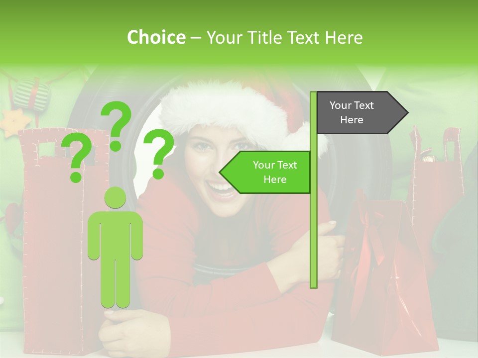 Weihnachtszeit Geschenke Alu PowerPoint Template