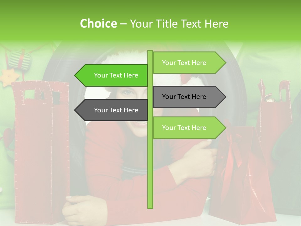 Weihnachtszeit Geschenke Alu PowerPoint Template