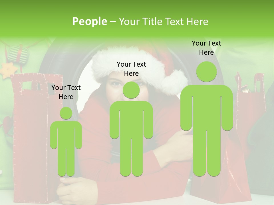 Weihnachtszeit Geschenke Alu PowerPoint Template