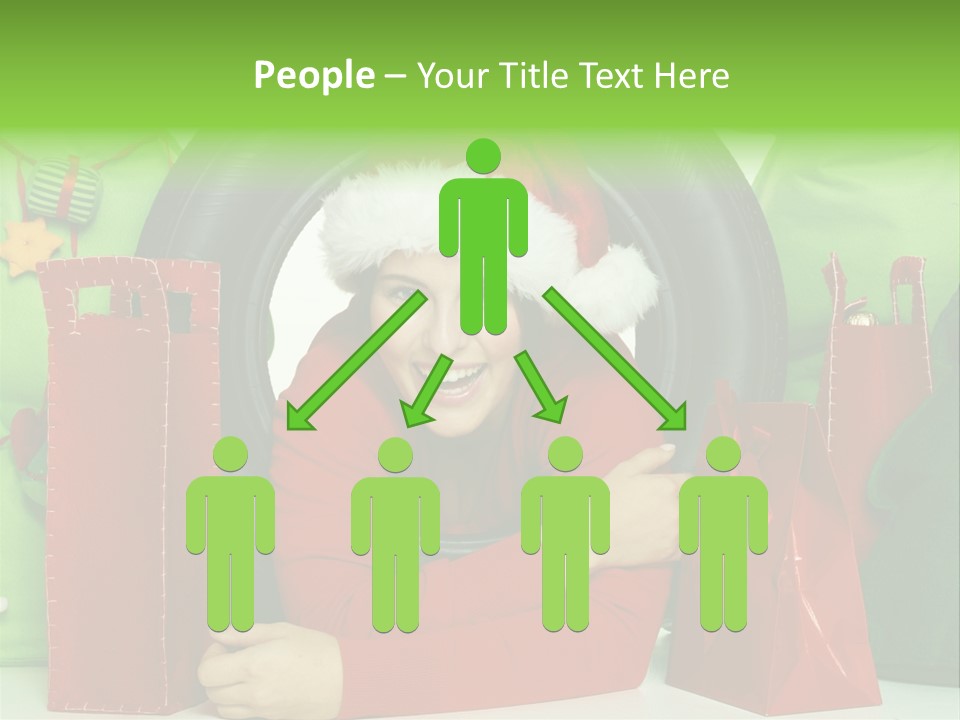 Weihnachtszeit Geschenke Alu PowerPoint Template