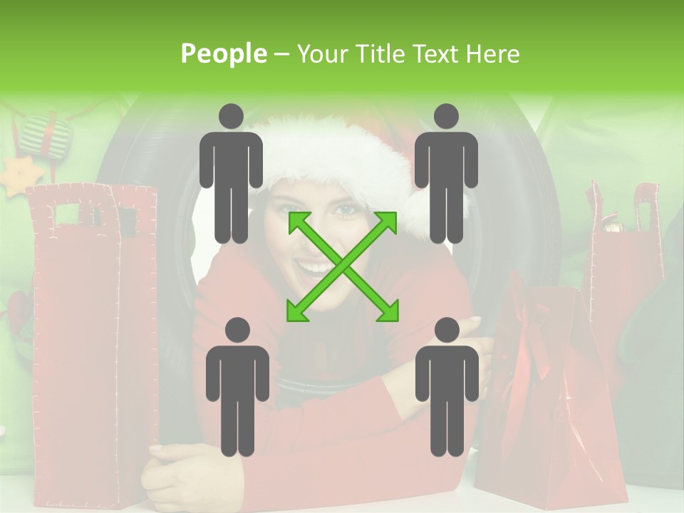 Weihnachtszeit Geschenke Alu PowerPoint Template