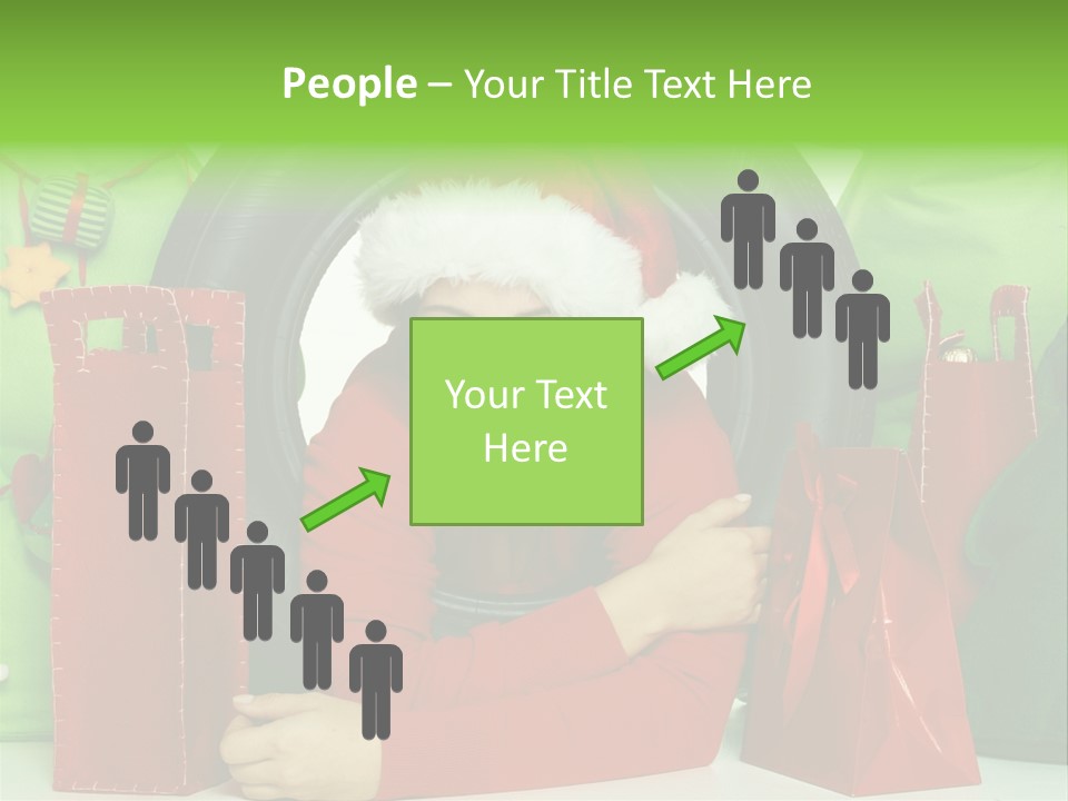 Weihnachtszeit Geschenke Alu PowerPoint Template