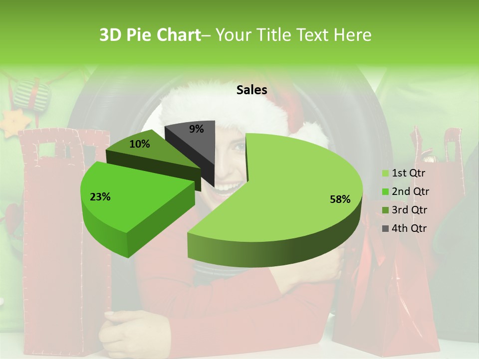Weihnachtszeit Geschenke Alu PowerPoint Template