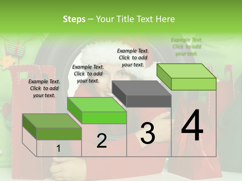 Weihnachtszeit Geschenke Alu PowerPoint Template