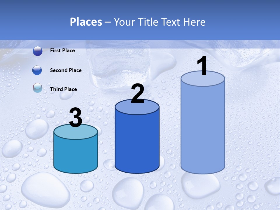 Crystals Cold Purity PowerPoint Template