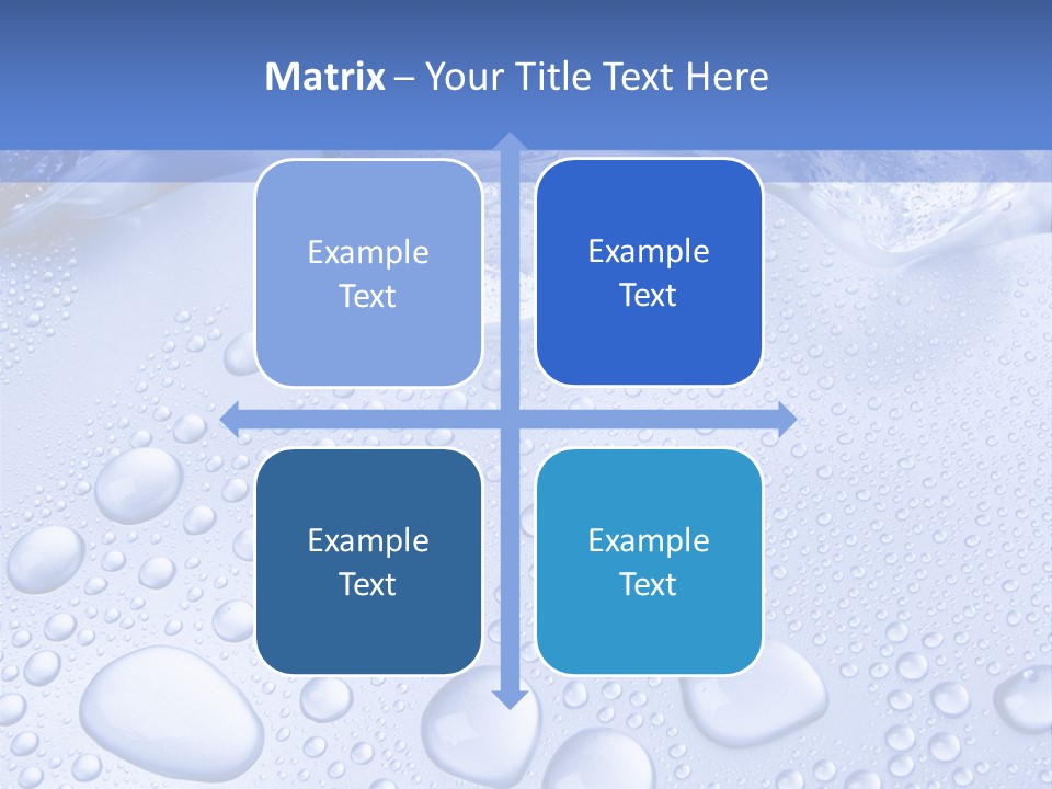 Crystals Cold Purity PowerPoint Template