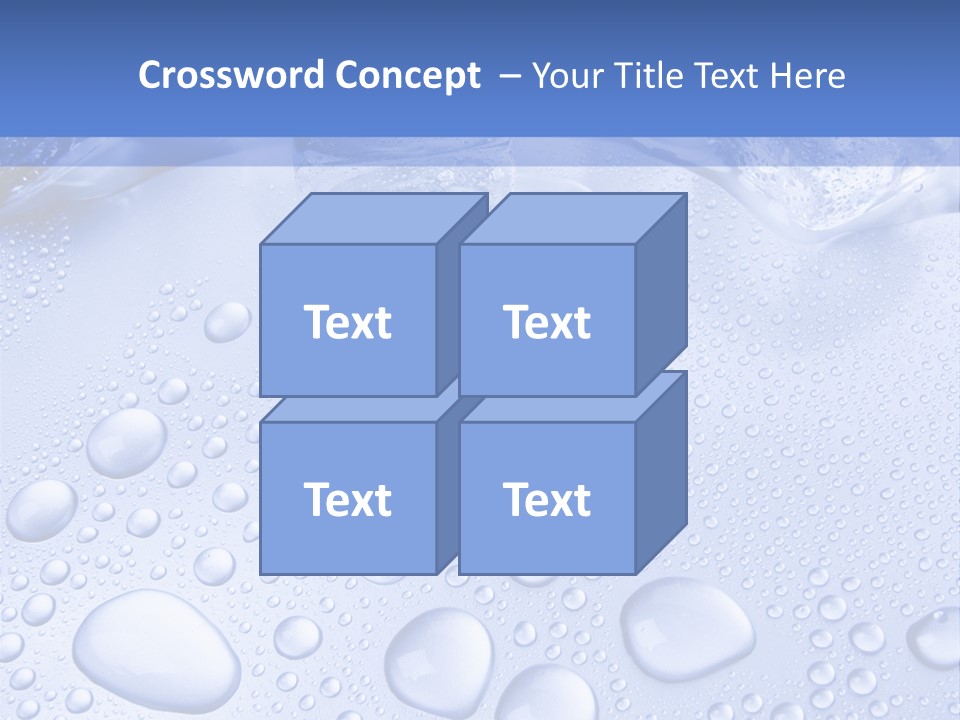 Crystals Cold Purity PowerPoint Template