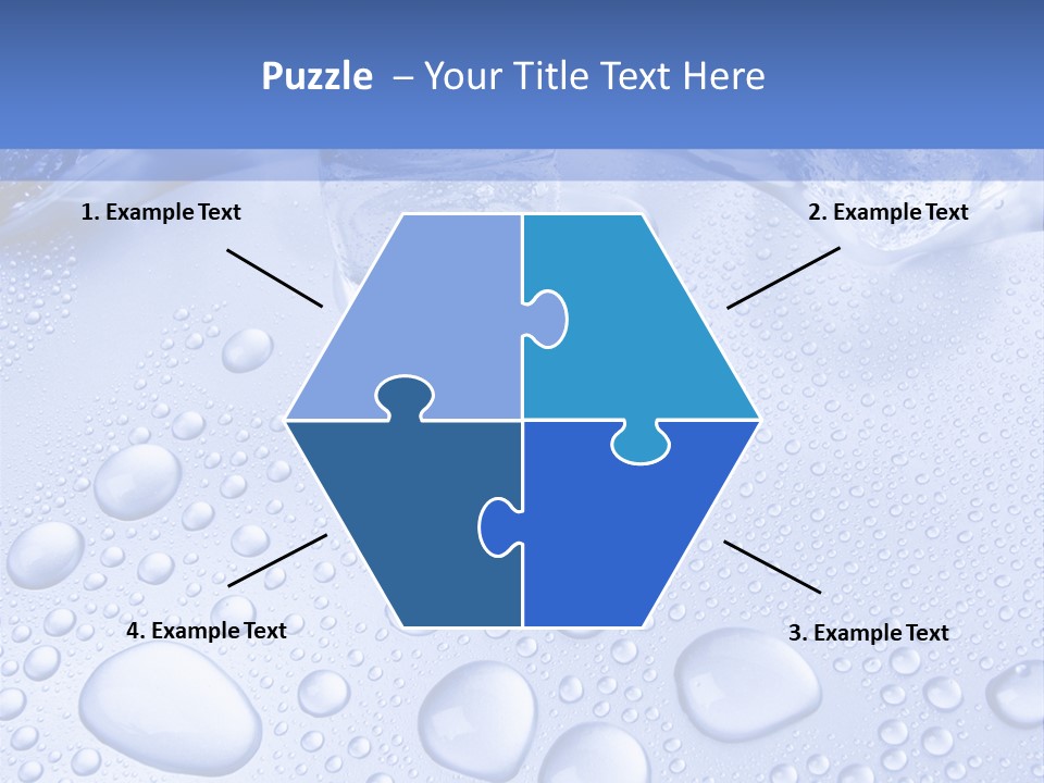 Crystals Cold Purity PowerPoint Template