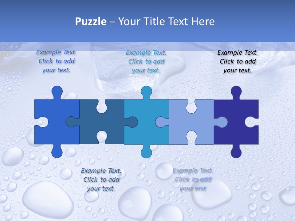 Crystals Cold Purity PowerPoint Template