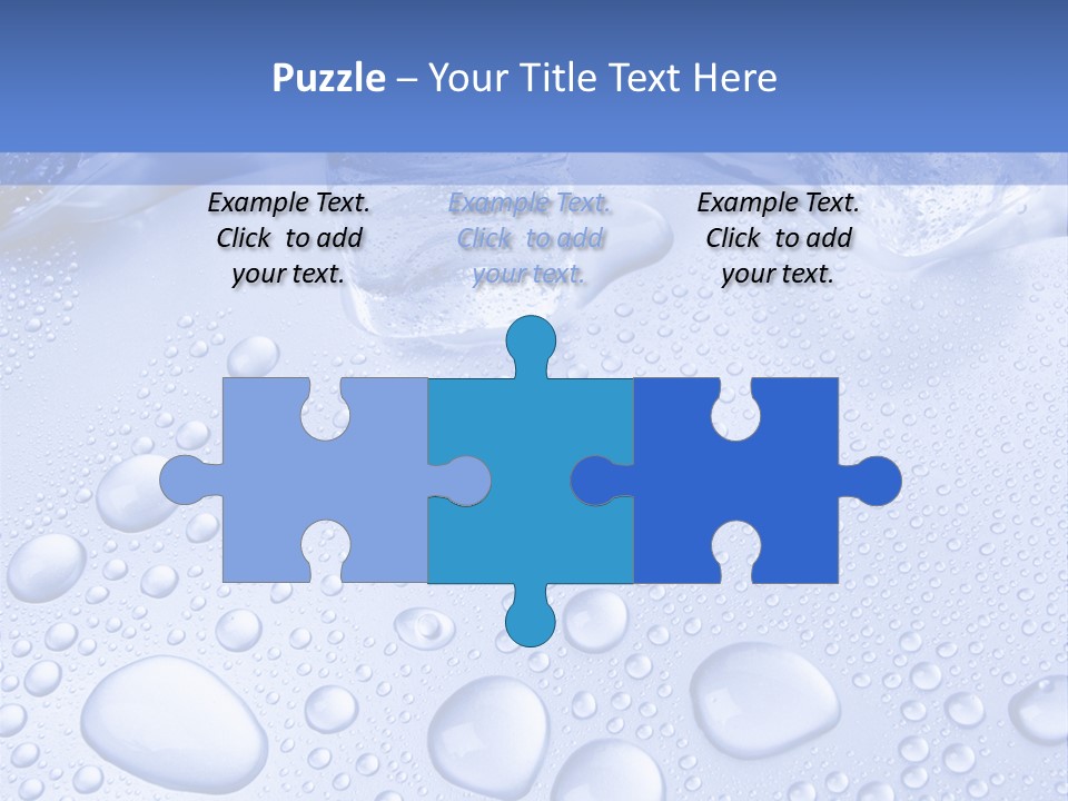 Crystals Cold Purity PowerPoint Template