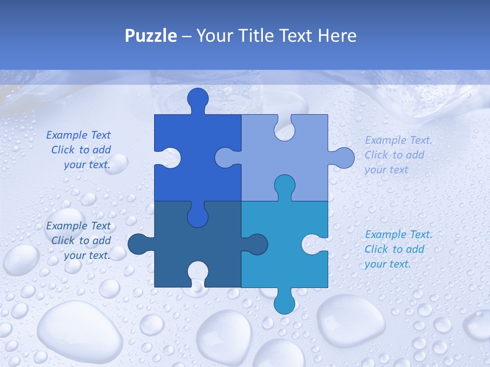 Crystals Cold Purity PowerPoint Template