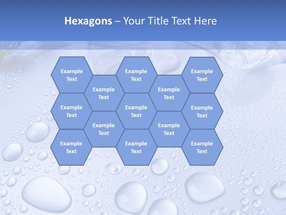 Crystals Cold Purity PowerPoint Template