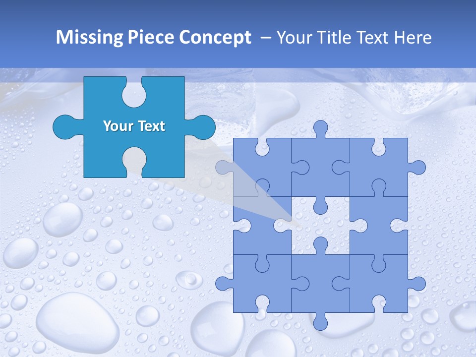 Crystals Cold Purity PowerPoint Template