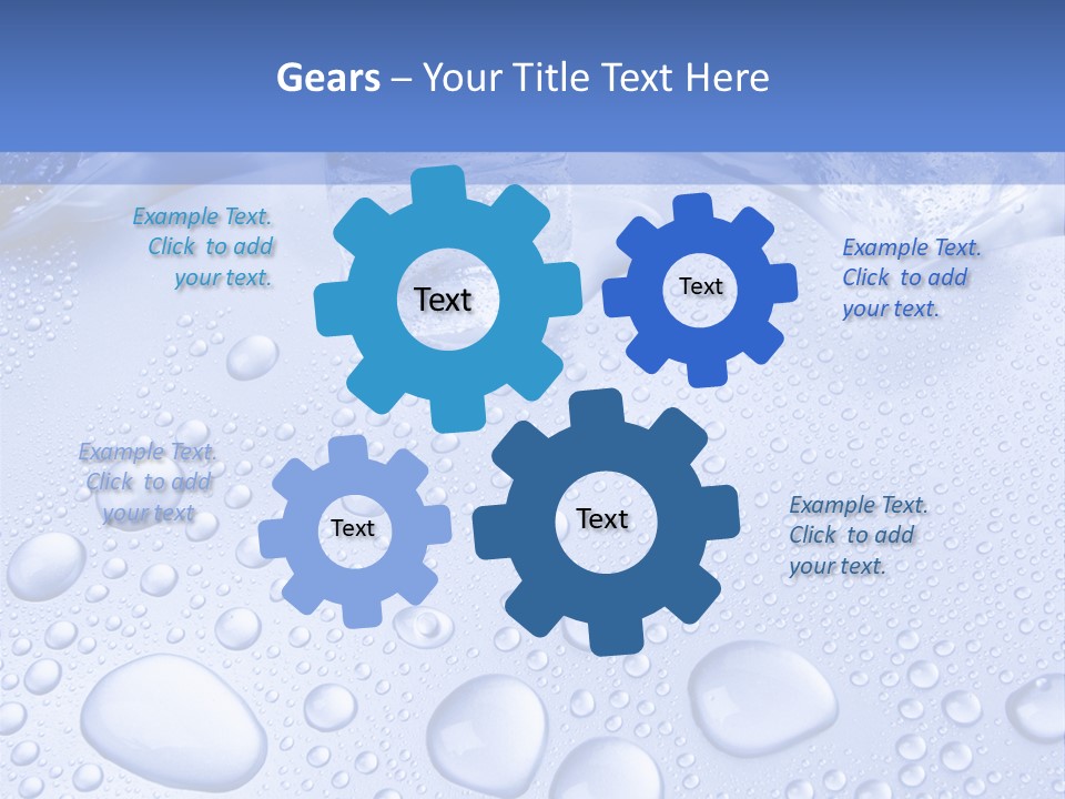 Crystals Cold Purity PowerPoint Template
